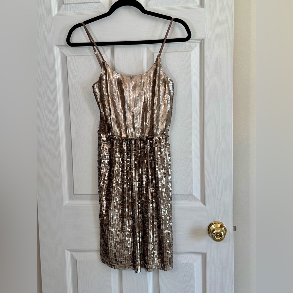 NWT Express Prom Glam Sequin Mini Dress MSRP $108 XS Party Cocktail Dance - Picture 5 of 10